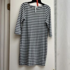 Lauren Conrad grey and white stripe dress
